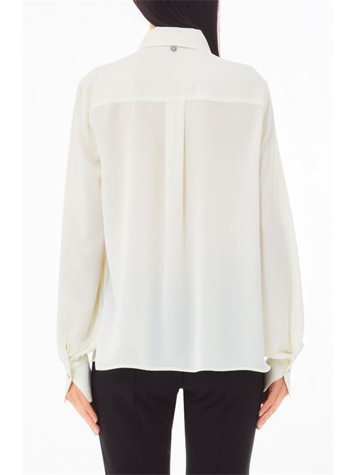 Shirt with pleated pleats on the front Liu Jo | CA5202TS066.X0256